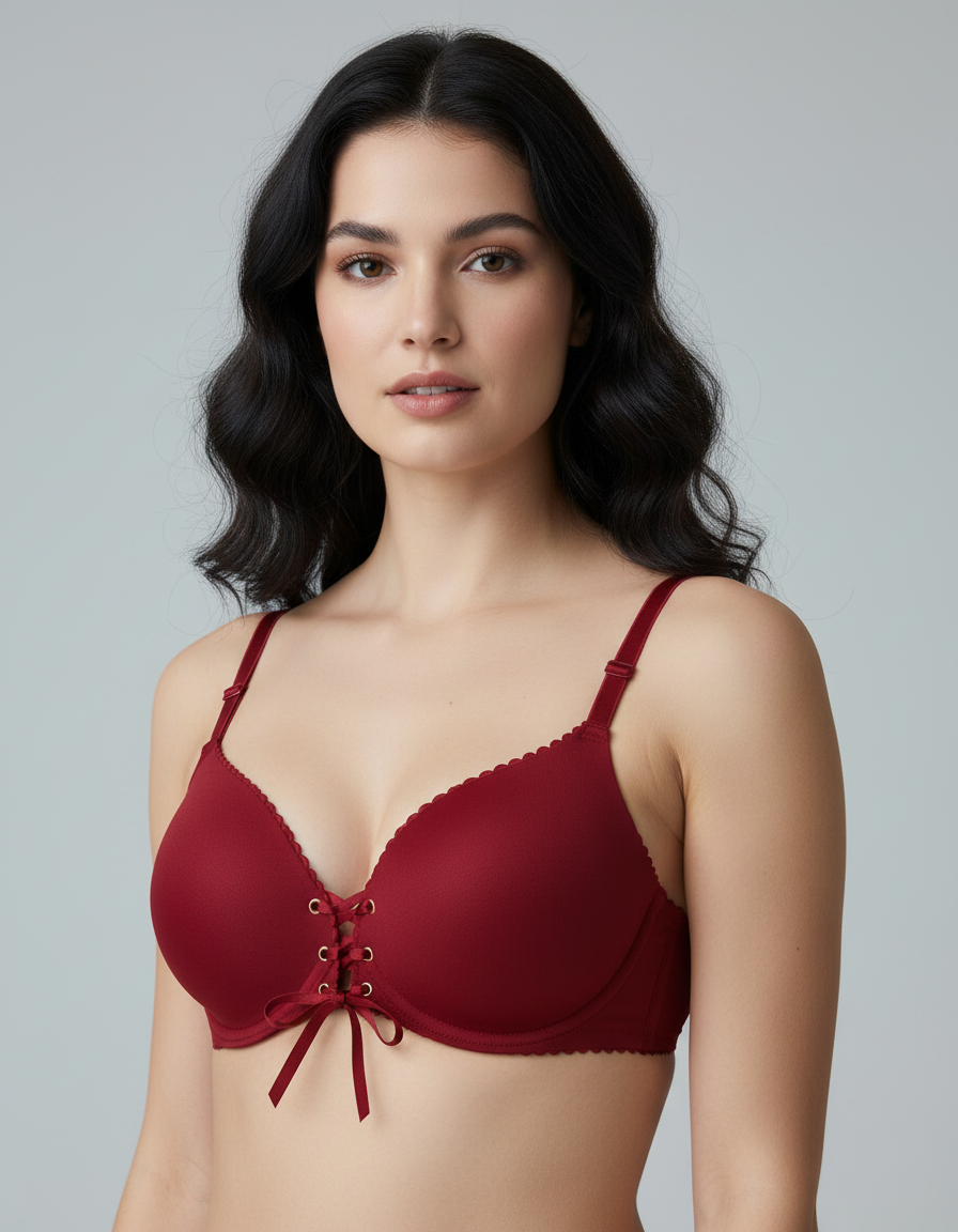 Model wearing Red