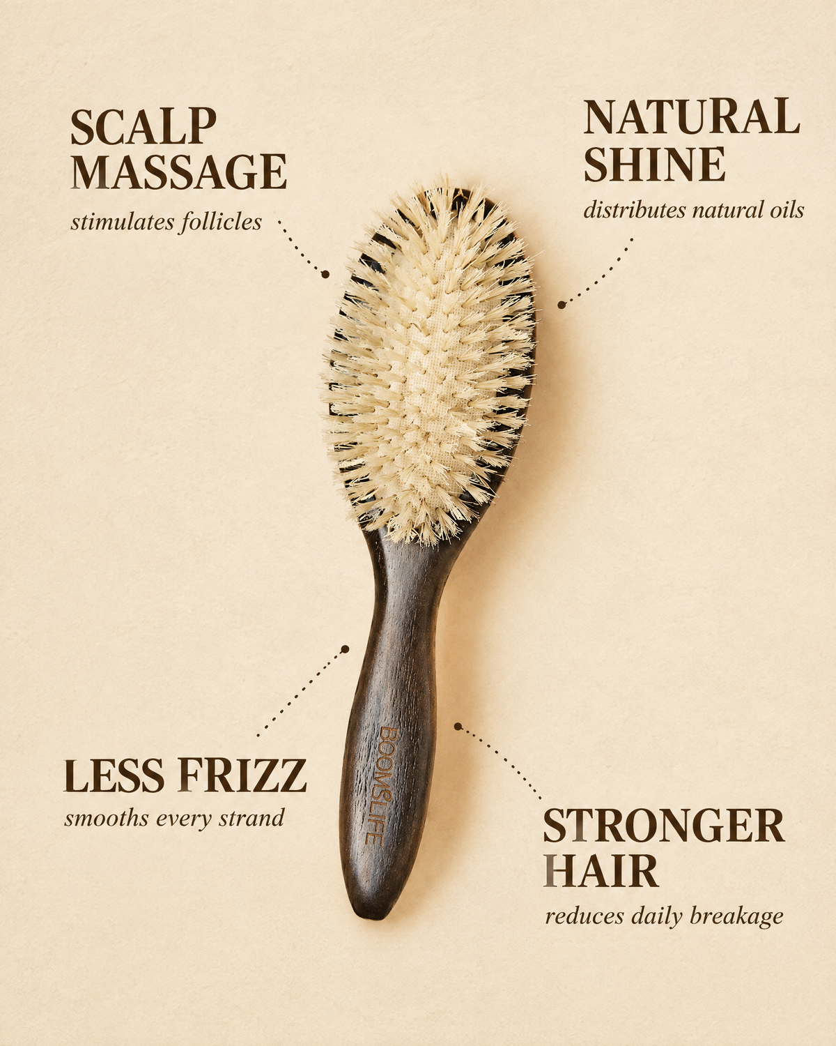 Smooth-Pin Paddle Brush - 10